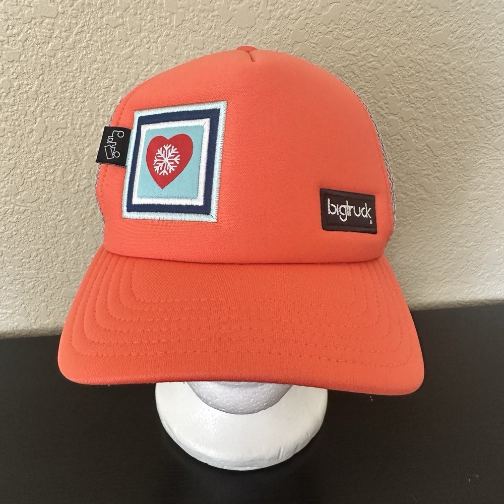 BigTruck Brand Trucker Hat Blaze‎ Orange Dump Truck Patch Snapback Cap